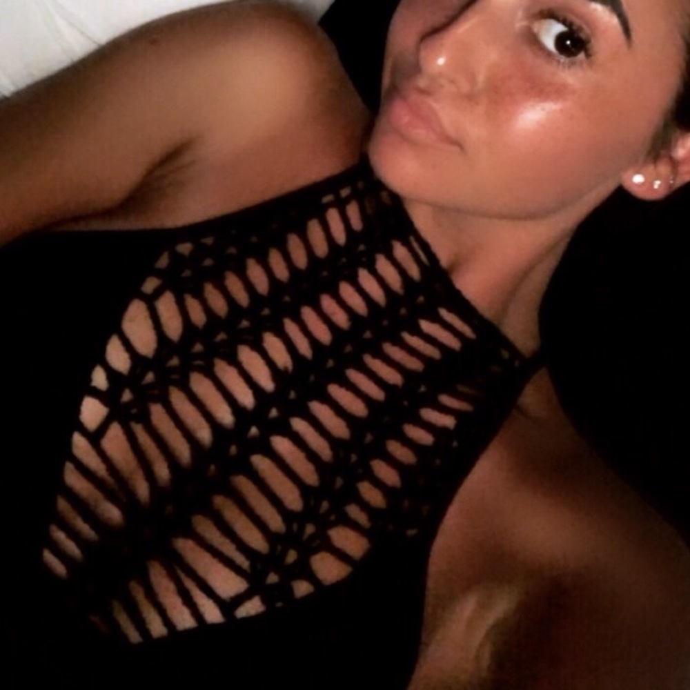High neck detail bodysuit